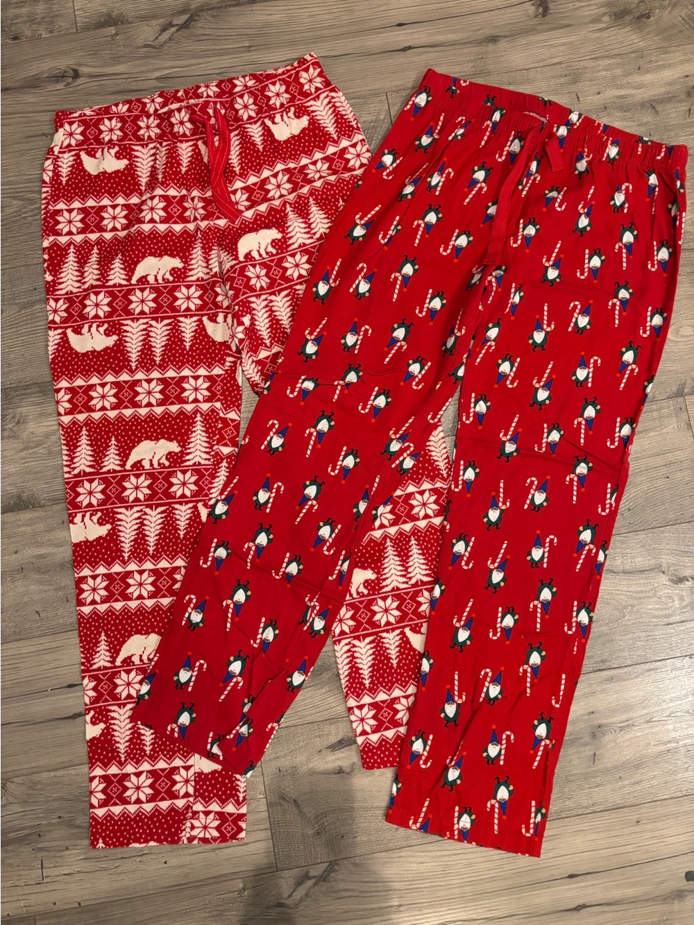 Old Navy Christmas Flannel Pajama Pants 2-Pair Bundle Women’s L Tall
